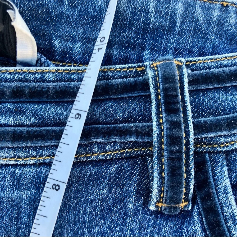 Jones New York Sport Petite Jeans Plus Size 8P Velvet Ribbon Trim Cotton - Picture 5 of 10